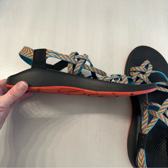 Chaco ZX2 Women’s Classic Colorful Fiesta Strappy Buckle Sandals Sz W10 GUC - Picture 5 of 8